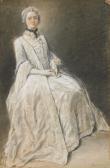 AUBERT Louis Portrait De Femme Assise AUBERT Louis Portrait De Femme Assise