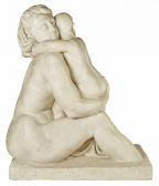 AUBROECK Karel Figure Of A Mother And Child AUBROECK Karel Figure Of A Mother And Child