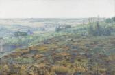 AUBRY Henry Louis Ebene Provence-landschaft Unter Sonnigem Himmel. AUBRY Henry Louis Ebene Provence-landschaft Unter Sonnigem Himmel.