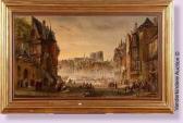 AUBRY J.A.F. Vue De Paris Animé AUBRY J.A.F. Vue De Paris Animé