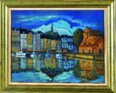 AUBRY Jacques «honfleur, Le Bassin» AUBRY Jacques «honfleur, Le Bassin»