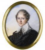 AUBRY Louis François Portrait Of A Gentleman, Wearing Van Dyck Costume AUBRY Louis François Portrait Of A Gentleman, Wearing Van Dyck Costume