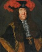 AUERBACH Johann Karl Portrait Of Emperor Charles Vi AUERBACH Johann Karl Portrait Of Emperor Charles Vi