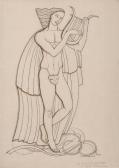 Auerbach M. Allegorical Figure Of Music Auerbach M. Allegorical Figure Of Music