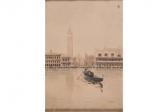 AUGUST G View Of Piazza San Marco With Gondola AUGUST G View Of Piazza San Marco With Gondola