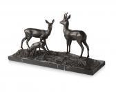 AUGUST Kranz Figure Group Of Deer AUGUST Kranz Figure Group Of Deer