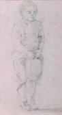 AUGUSTINE Jean Baptiste A Young Boy Holding A Hat AUGUSTINE Jean Baptiste A Young Boy Holding A Hat