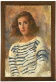 AUGUSTUS John Portrait Of Gwyneth Johnstone, The Artist's Daughter, Aged 17 AUGUSTUS John Portrait Of Gwyneth Johnstone, The Artist's Daughter, Aged 17