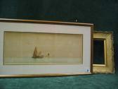 AUGUSTUS LAMPLOUGHT Lamplough, A Calm Evening And Ruin By The Sea, Watercolours, A Pair, Signed, 23.5cm X 61cm AUGUSTUS LAMPLOUGHT Lamplough, A Calm Evening And Ruin By The Sea, Watercolours, A Pair, Signed, 23.5cm X 61cm