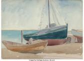 AULT George Copeland Boats On Beach AULT George Copeland Boats On Beach