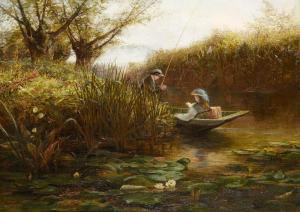 James Aumonier - Where The Water Lilies Grow