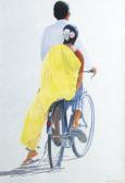 AUNAY d' Arnaud Sari Jaune À Pondichery AUNAY d' Arnaud Sari Jaune À Pondichery