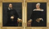 AURELLER JOHAN JOHANSSON Porträtt Av Kyrkoherden Olof Aurivillius Och Hans Hustru Barbara Cassiopæa AURELLER JOHAN JOHANSSON Porträtt Av Kyrkoherden Olof Aurivillius Och Hans Hustru Barbara Cassiopæa