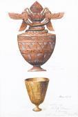 AUROUSSEAU George Hippolyte A Set Of Five Egyptian Studies AUROUSSEAU George Hippolyte A Set Of Five Egyptian Studies