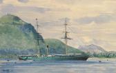 AUSTIN Hubert J. Union Steamship Saxon, Lying In Port Louis Harbour AUSTIN Hubert J. Union Steamship Saxon, Lying In Port Louis Harbour
