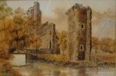 AUSTIN William Frederick Castle Ruin With Bridge AUSTIN William Frederick Castle Ruin With Bridge
