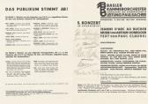AUTOGRAF "basler Kammerorchester". AUTOGRAF "basler Kammerorchester".