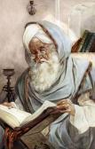 AZEEZ M.A. Portrait Of Indian Gentleman Reading AZEEZ M.A. Portrait Of Indian Gentleman Reading