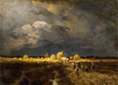 BÖHM Pál, Paul Gathering Hay, About 1865 - 1867 BÖHM Pál, Paul Gathering Hay, About 1865 - 1867