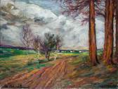 BÖHME Alfred Sommerlandschaft Unter Wolkendecke BÖHME Alfred Sommerlandschaft Unter Wolkendecke
