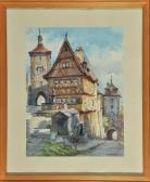 BöHME hans ludwig Rothenburg Ob Der Tauber - Plönlein Mit Siebersturm Und Kobolzeller Tor BöHME hans ludwig Rothenburg Ob Der Tauber - Plönlein Mit Siebersturm Und Kobolzeller Tor