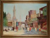 BöHME M. Orientalische Altstadtszene Mit Passanten BöHME M. Orientalische Altstadtszene Mit Passanten
