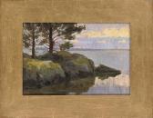 BAïKOV Leonid Petrovich Rocky Cove; Wooded Landscape; Magenta Mountains; The Little Estuary; Autumnal Breeze; And Bullrushes Blowing In The Wind BAïKOV Leonid Petrovich Rocky Cove; Wooded Landscape; Magenta Mountains; The Little Estuary; Autumnal Breeze; And Bullrushes Blowing In The Wind