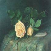 BAADSGAARD Alfrida V. Ludovica Roses On A Stone Bench BAADSGAARD Alfrida V. Ludovica Roses On A Stone Bench