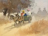 BAART Theo Donkey Cart & Figure In A Forest BAART Theo Donkey Cart & Figure In A Forest