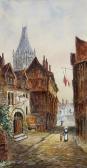 BABER Walter James European Street Scene BABER Walter James European Street Scene