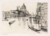 BACHER Otto Henry Entrance To The Grand Canal BACHER Otto Henry Entrance To The Grand Canal