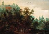 BACKEREEL Jacques A Wooded Landscape With Travellers On A Path BACKEREEL Jacques A Wooded Landscape With Travellers On A Path