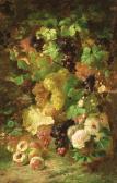 BACKVIS Frans Still Life With Grapes, Peaches And Roses BACKVIS Frans Still Life With Grapes, Peaches And Roses