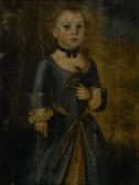 BADGER Joseph Portrait Of A Child With A Bird BADGER Joseph Portrait Of A Child With A Bird