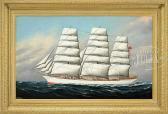 BADGER Samuel Finley Morse Portrait Of The Windjammer "brynhilda" BADGER Samuel Finley Morse Portrait Of The Windjammer "brynhilda"