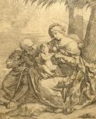 BADIALE Alessandro Theholy Family; Etching, 34x25cm. Provenance: Property Of A Deceasedestate BADIALE Alessandro Theholy Family; Etching, 34x25cm. Provenance: Property Of A Deceasedestate