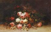 BADIN Georges Jeté De Roses Et Fleurs Des Champs BADIN Georges Jeté De Roses Et Fleurs Des Champs