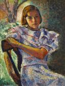 BADURA Faye Swengel Young Girl In A Chair BADURA Faye Swengel Young Girl In A Chair