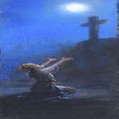 BAGDATOPOULOS William Spencer A Woman Kneeling By A Cross BAGDATOPOULOS William Spencer A Woman Kneeling By A Cross