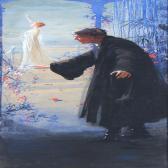 BAGDATOPOULOS William Spencer Scenery With A Young Woman And An Old Man BAGDATOPOULOS William Spencer Scenery With A Young Woman And An Old Man