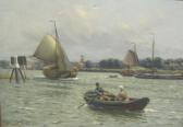 BAGGE-SCOTT Robert Figures In A Rowing Boat On A River, Holland BAGGE-SCOTT Robert Figures In A Rowing Boat On A River, Holland