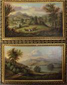 BAGLEY S.D. Landscape With Cows And Landscape With Sheep BAGLEY S.D. Landscape With Cows And Landscape With Sheep