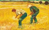 BAGLIERI Gino Due Contadine Che Raccolgono Il Fieno BAGLIERI Gino Due Contadine Che Raccolgono Il Fieno