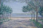 BAILEY Bessie Landscape With Lake And Sailboats BAILEY Bessie Landscape With Lake And Sailboats