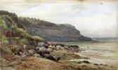 BAILEY Henry Coastal Scene With Fishermen To Foreground BAILEY Henry Coastal Scene With Fishermen To Foreground