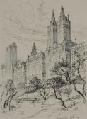 BAILEY Vernon Howe View Of New York From Central Park BAILEY Vernon Howe View Of New York From Central Park