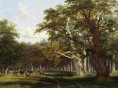 BAKER OF LEAMINGTON Thomas Deer In A Parkland Landscape BAKER OF LEAMINGTON Thomas Deer In A Parkland Landscape