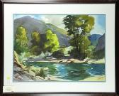 BAKER Ralph Canyon River Scene BAKER Ralph Canyon River Scene