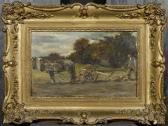 BAL JEAN BAPTISTE EDOUARD A Ploughing Peasant BAL JEAN BAPTISTE EDOUARD A Ploughing Peasant