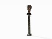 BALCIUNAS Kestutis Bust With Marble Column BALCIUNAS Kestutis Bust With Marble Column
